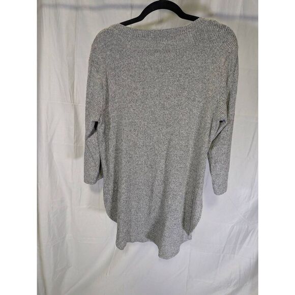 SILVERWARE HALF SLEEVE HIGH LOW GRAY LIGHTWEIGHT TOP SIZE LARGE - Picture 2 of 4